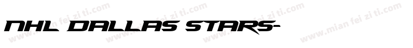 NHL Dallas Stars字体转换